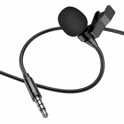 Мікрофон-петличка HOCO L14 3.5 Lavalier microphone Black - зображення 3