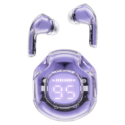 Навушники ACEFAST T8 Crystal color (2) bluetooth earbuds Alfalfa Purple - зображення 1