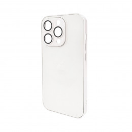 Чохол для смартфона AG Glass Matt Frame Color Logo for Apple iPhone 14 Pro Pearly White