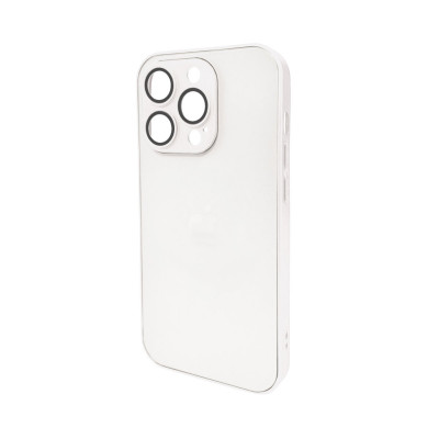 Чохол для смартфона AG Glass Matt Frame Color Logo for Apple iPhone 14 Pro Pearly White (AGMattFrameiP14PWhite) - изображение 1