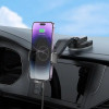 Тримач для мобільного з БЗП BOROFONE BH206 Rusher infrared wireless fast charging car holder(center console) Black - зображення 7
