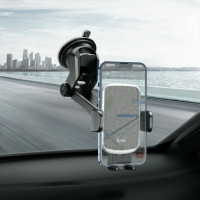 Автотримач для телефона HOCO CA95 Polaris push-type telescopic suction cup car holder Black (Колір Черный) - фото № 6