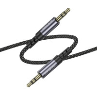Аудіокабель BOROFONE BL24 Graceful audio cable AUX Metal Grey (Цвет Metal Gray) - фото № 4
