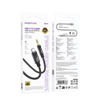 Перехідник BOROFONE BL22 Dignity digital audio conversion cable Type-C Black (Колір 7073) - фото № 2