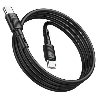 Кабель HOCO X83 Type-C to Type-C Victory 60W charging data cable Black - изображение 3