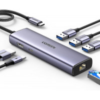 USB-хаб UGREEN USB-C Multifunction Adapter (Цвет Серый) - фото № 5