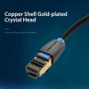 Мережевий кабель Vention Cat.8 SFTP Patch Cable 3M Black (IKABI) - № 8