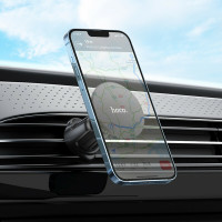 Автотримач для телефона HOCO H12 Fine jade ring magnetic car holder(air outlet) Black (Цвет Черный) - фото № 6