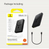 Зовнішній акумулятор Baseus Airpow Ⅱ Qi2 Magnetic Power Bank 10000mAh 22.5W Cosmic Black （With Simple Series Charging Cable Type-C to Type-C（20V/3A）30 (Cosmic-Black)- № 2