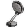 Автотримач для телефона з БЗП BOROFONE BH218 Star metal magnetic wireless fast charging car holder (center console) Metal Gray (Metal Gray)- № 5