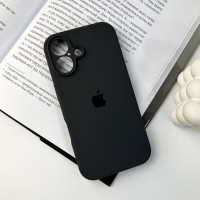 Чохол для смартфона Silicone Full Case AA Camera Protect for Apple iPhone 16 12,Dark Grey (Колір Dark Grey) - фото № 7