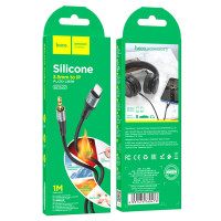 Аудiокабель HOCO UPA22 iP silicone digital audio conversion cable Black (Колір 7073) - фото № 2