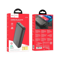 Зовнішній акумулятор HOCO J87A Tacker PD20W+QC3.0 power bank(20000mAh) Black (Цвет 7073) - фото № 6