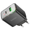Мережевий зарядний пристрій HOCO CS42A Smart PD30W+QC3.0 charger (EU) Black (7073)- № 4