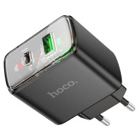 Мережевий зарядний пристрій HOCO CS42A Smart PD30W+QC3.0 charger (EU) Black (Колір 7073) - фото № 4