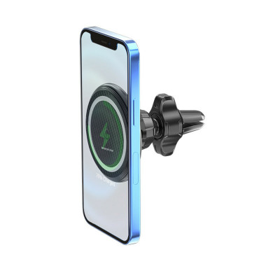 Тримач для мобiльного з БЗП BOROFONE BH45 Mobile magnetic wireless charging car holder (BH45) - зображення 3