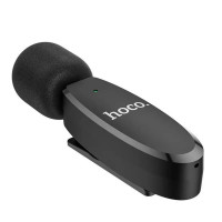 Бездротова мікрофонна система HOCO L15 iP Crystal lavalier wireless digital microphone Black (Цвет Черный) - фото № 4