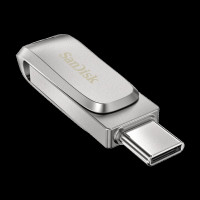 Флеш-накопичувач SanDisk USB 3.1 Ultra Dual Luxe Type-C 64Gb (150 Mb/s) (Колір Серый) - фото № 3