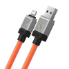 Кабель Baseus CoolPlay Series Fast Charging Cable USB to iP 2.4A 1m Orange (Orange)- № 3