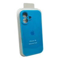 Чохол для смартфона Silicone Full Case AA Camera Protect for Apple iPhone 16 44,Light Blue (Колір Light Blue) - фото № 2