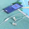 Навушники BOROFONE BM73 Platinum universal earphones with microphone Silver (BM73S) - зображення 3