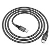 Кабель HOCO X14 Type-C to Type-C 60W, 1m, nylon, aluminum connectors, Black (7073)- № 5