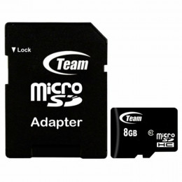 microSDHC Team 8Gb class 10 (adapter SD)