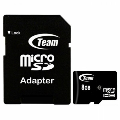 microSDHC Team 8Gb class 10 (adapter SD) - изображение 1