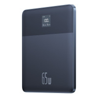 Зовнішній акумулятор Baseus Blade2 Fast-Charging Power Bank with Digital Display Intelligent Edition 12000mAh 65W Mariana Blue  (with Baseus Mini Whit (Цвет Mariana-Blue) - фото № 4