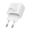Мережевий зарядний пристрій BOROFONE BAS42A Potential single-port QC3.0 charger(EU) White (7068)- № 6