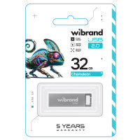 Флеш-накопичувач Wibrand USB 2.0 Chameleon 32Gb Silver (Цвет Серый) - фото № 2