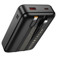 Зовнішній акумулятор HOCO Q37A Graceful 22.5W+PD20W power bank with two cables(20000mAh) Black (Цвет 7073) - фото № 3