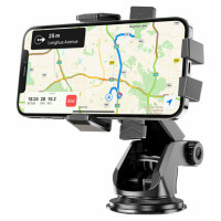 Автотримач для телефона HOCO CA83 David one-button center console car holder Black (Колір Черный) - фото № 5