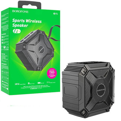 Портативна колонка BOROFONE BP6 Kody sports wireless speaker Black - изображение 3