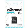 microSDHC Wibrand 8Gb class 4 (adapter SD) - изображение 2