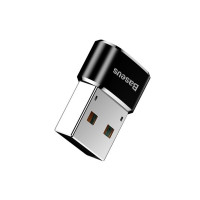 Адаптер Baseus USB Male To Type-C Female Adapter Converter Black (Колір Черный) - фото № 5
