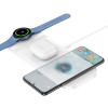 Бездротовий зарядний пристрій HOCO CQ6 Power 3-in-1 wireless fast charger(SAM Watch) White (Белый)- № 2