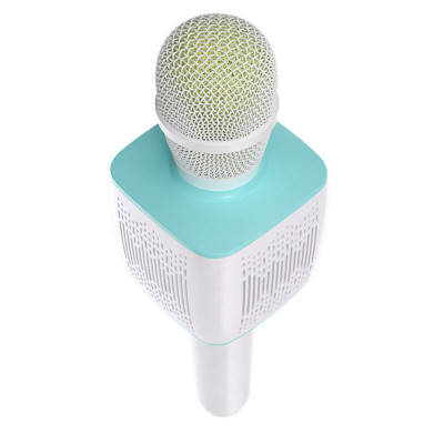 Портативна колонка HOCO BK5 Cantando karaoke microphone Blue - зображення 4