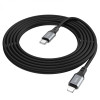 Кабель HOCO X92 Honest PD silicone charging data cable for iP(L=3M) Black (6931474788740) - зображення 6