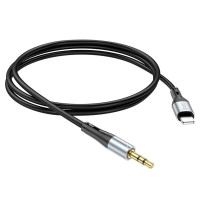Аудiокабель HOCO UPA22 iP silicone digital audio conversion cable Black (Колір 7073) - фото № 3