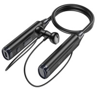 Бездротові навушники BOROFONE BE64 Perfect neckband BT earphones Black (Цвет Черный) - фото № 3