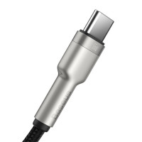 Кабель Baseus Cafule Series Metal Data Cable USB to Type-C 66W 0.25m Black (Цвет 7073) - фото № 4