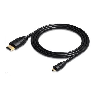 Кабель Vention Micro HDMI-HDMI 4K Cable 1M Black (VAA-D03-B100) - изображение 2