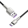 Кабель Baseus Cafule Series Metal Data Cable USB to Type-C 66W 0.25m Black (7073)- № 3