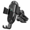 Автотримач для телефона з БЗП HOCO CA105 Guide three-axis linkage wireless charging car holder Black (Черный)- № 2