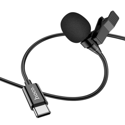 Мікрофон-петличка HOCO L14 Type-C Lavalier microphone Black (6931474761156) - изображение 4