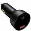 Автомобільний зарядний пристрій Baseus Superme Digital Display PPS Dual Quick Charger Car Charger 100 W Black (Черный)- № 3