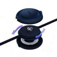 Кабель Baseus Bright Mirror 2 Series Retractable 3-in-1 Fast Charging  Data Cable USB to M+L+C 3.5A 1.1m Blue (Колір Синий) - фото № 4