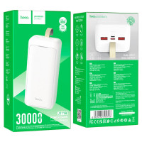 Зовнішній акумулятор HOCO J111B Smart charge power bank(30000mAh) White (Цвет Білий) - фото № 5