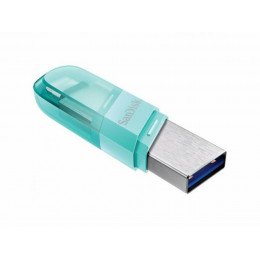 Flash SanDisk USB 3.1 iXpand Flip 128Gb Lightning Apple Ice Mint